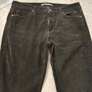 Vince Olive Green Corduroy Straight Leg Pants